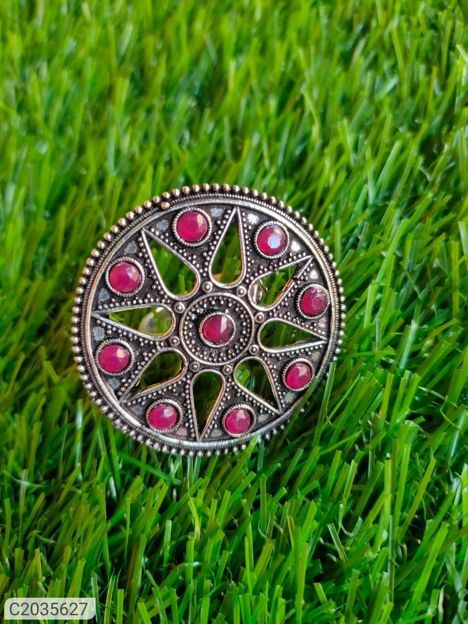 Silver Stone Finger Ring